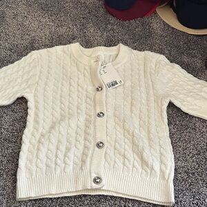 H&M Cream Cable Knit Sweater